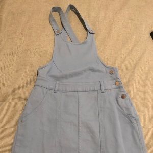 Urban Outfitters cross-back denim overall dress
